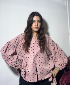 Camicia rosa a pois🌷