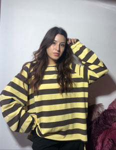 Felpina gialla a righe marroni🐝