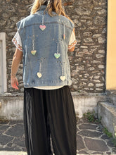 Carica l&#39;immagine nel visualizzatore di Gallery, GIACCHETTO JEANS SMANICATO
